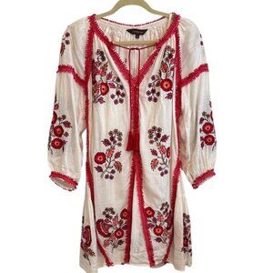 Anthropologie Ranna Gill Hadley Embroidered Tunic Dress – Size XS